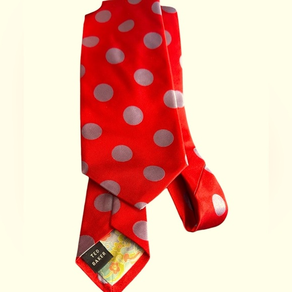 Ted Baker Silk Red Tie - Picture 1 of 2